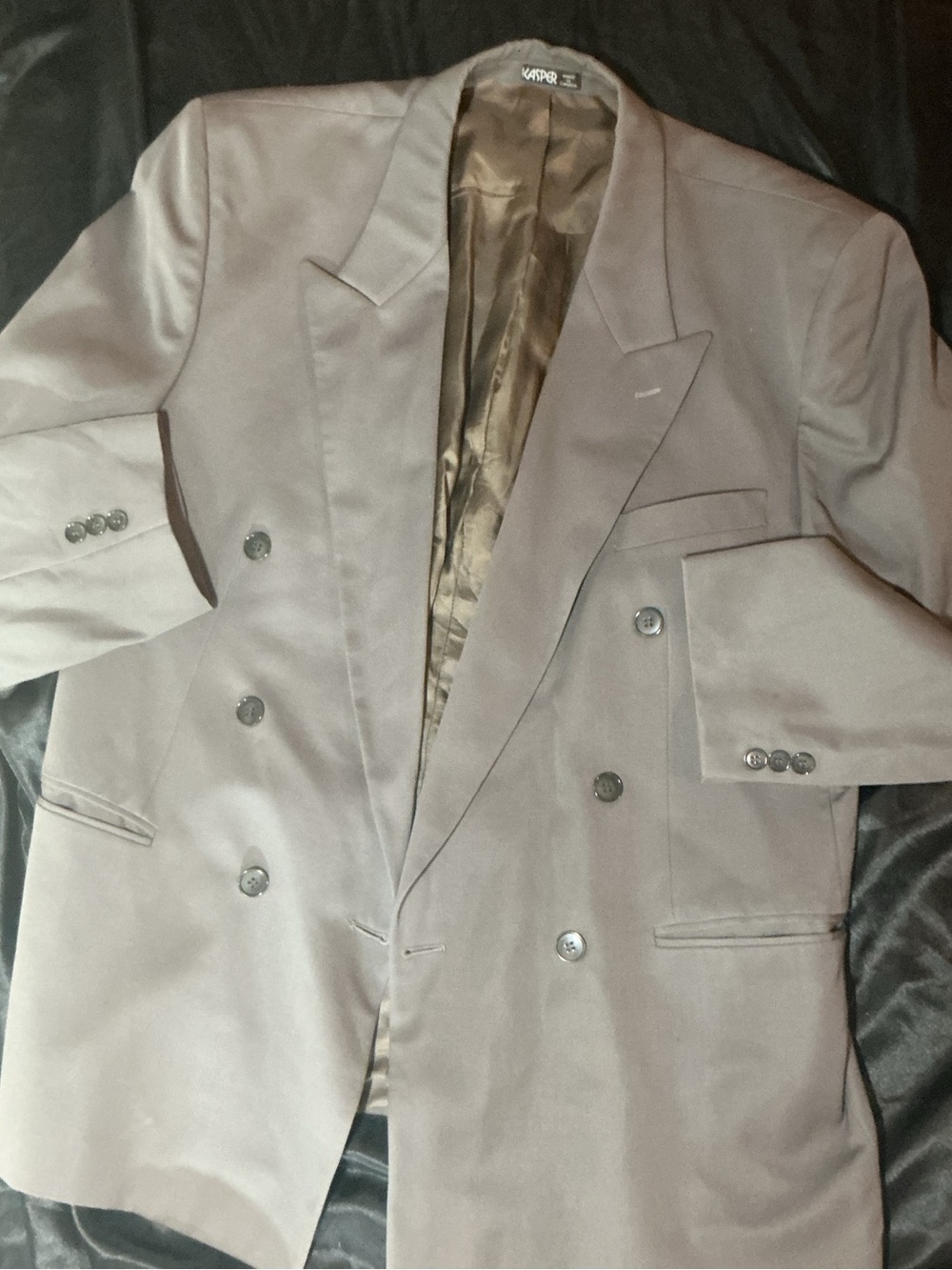 Kasper Brown Double-Breasted Blazer